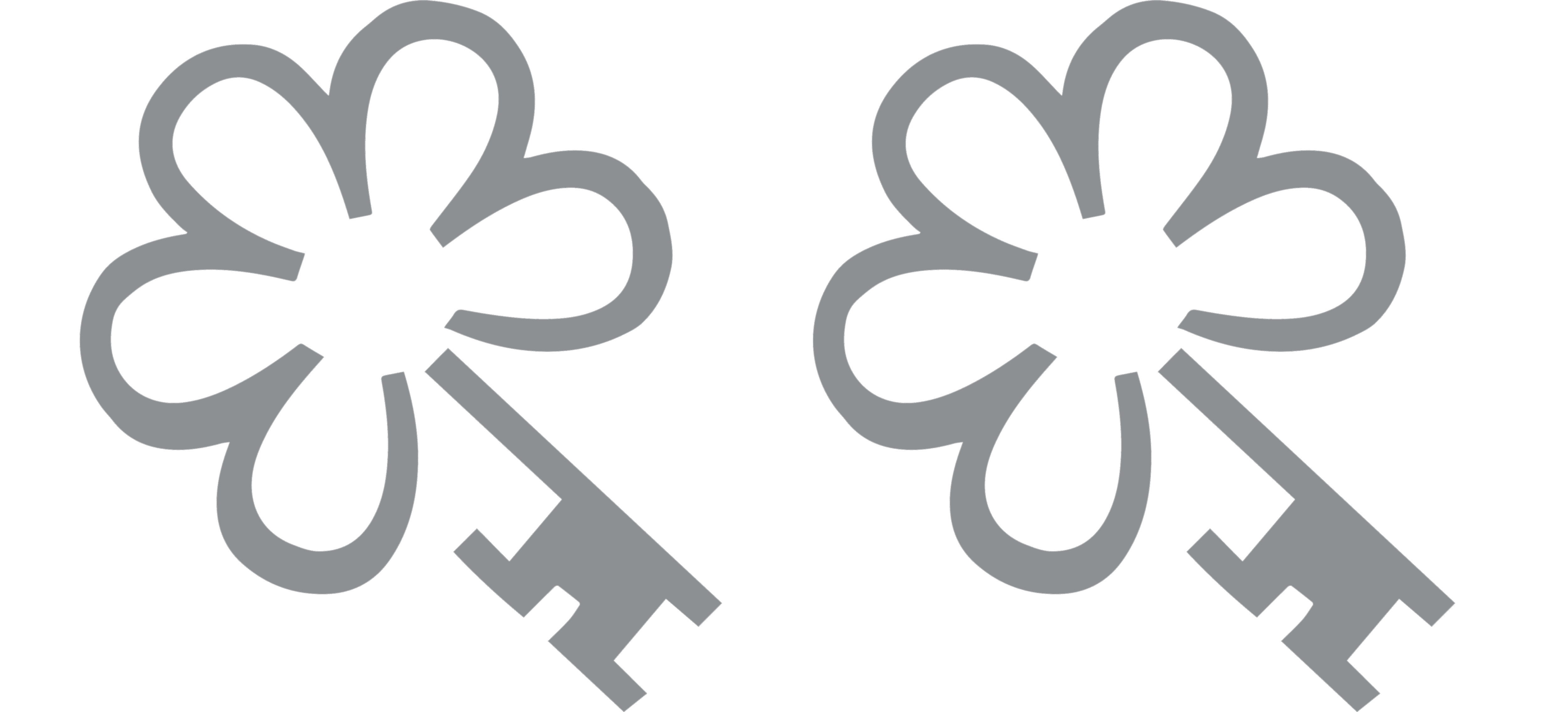 Logo of the Michelin Key hotel distinction, a stylised red key-flower emblem awarded to outstanding hotels.